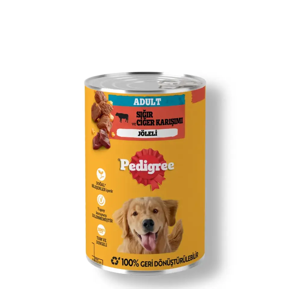 Pedigree Biftekli Yetişkin Köpek Konservesi 400gr