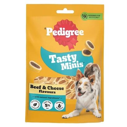 Pedigree Tasty Minis Sığır Etli ve Peynirli Köpek Ödül Maması 140gr