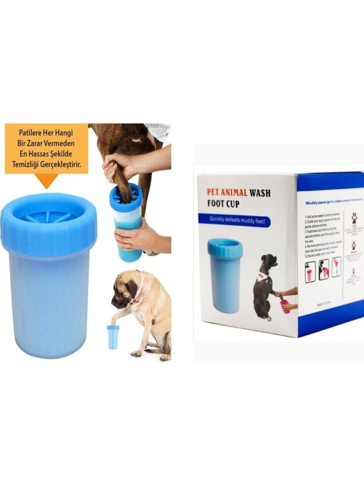 PATİVİTA Köpek Ayak Pati Yıkama Ve Temizleme Aparatı 15CM x 10CM