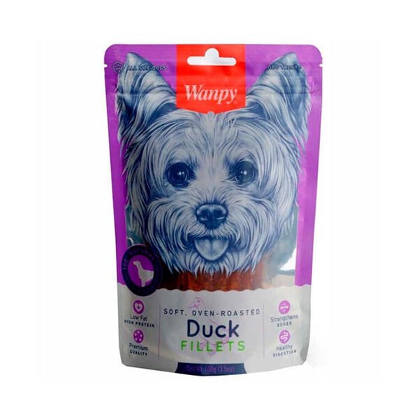 Wanpy Oven Roasted Gerçek Ördek Fileto Köpek Ödülü 100gr