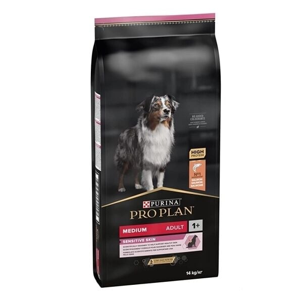 PROPLAN MEDIUM SENSITIVE SOMON YETISKIN KÖPEK MAMASI 14 KG