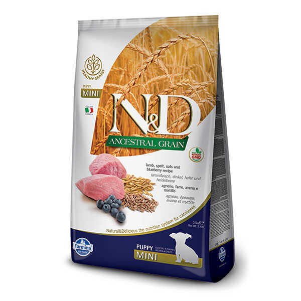 N&D DÜSÜK TAHILLI KUZULU KÜÇÜK IRK YAVRU KÖPEK MAMASI 2.5 KG