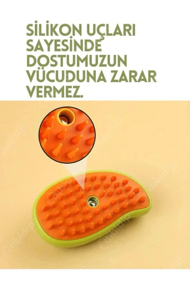 Buharlı Kedi Köpek Yıkama Fırçası Tüy Toplayıcı Masaj Tarağı