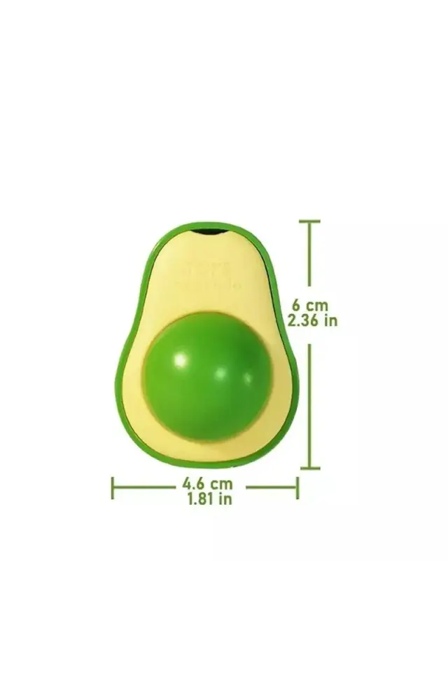 PATİVİTA Avokado Doğal Catnipli Yenilebilir Kedi Nanesi Otu Oyun Topu Oyuncağı Kedi Yalama Topu