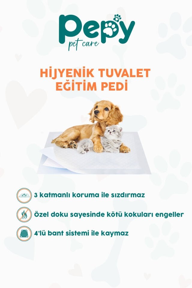 Pepy Yapışkanlı Köpek Çiş Eğitim Pedi 60*90 cm 30lu