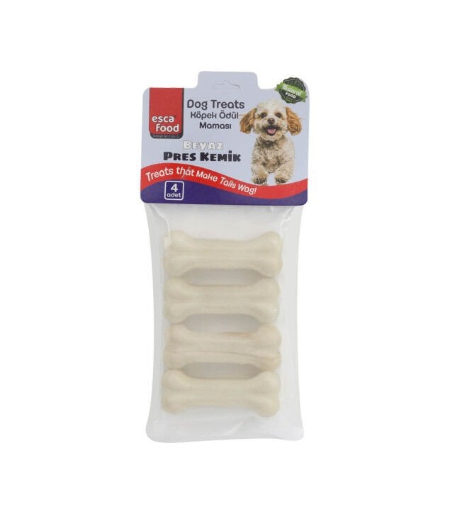 ESCA FOOD  BEYAZ PRESS KEMIK 7,5CM 4 LÜ