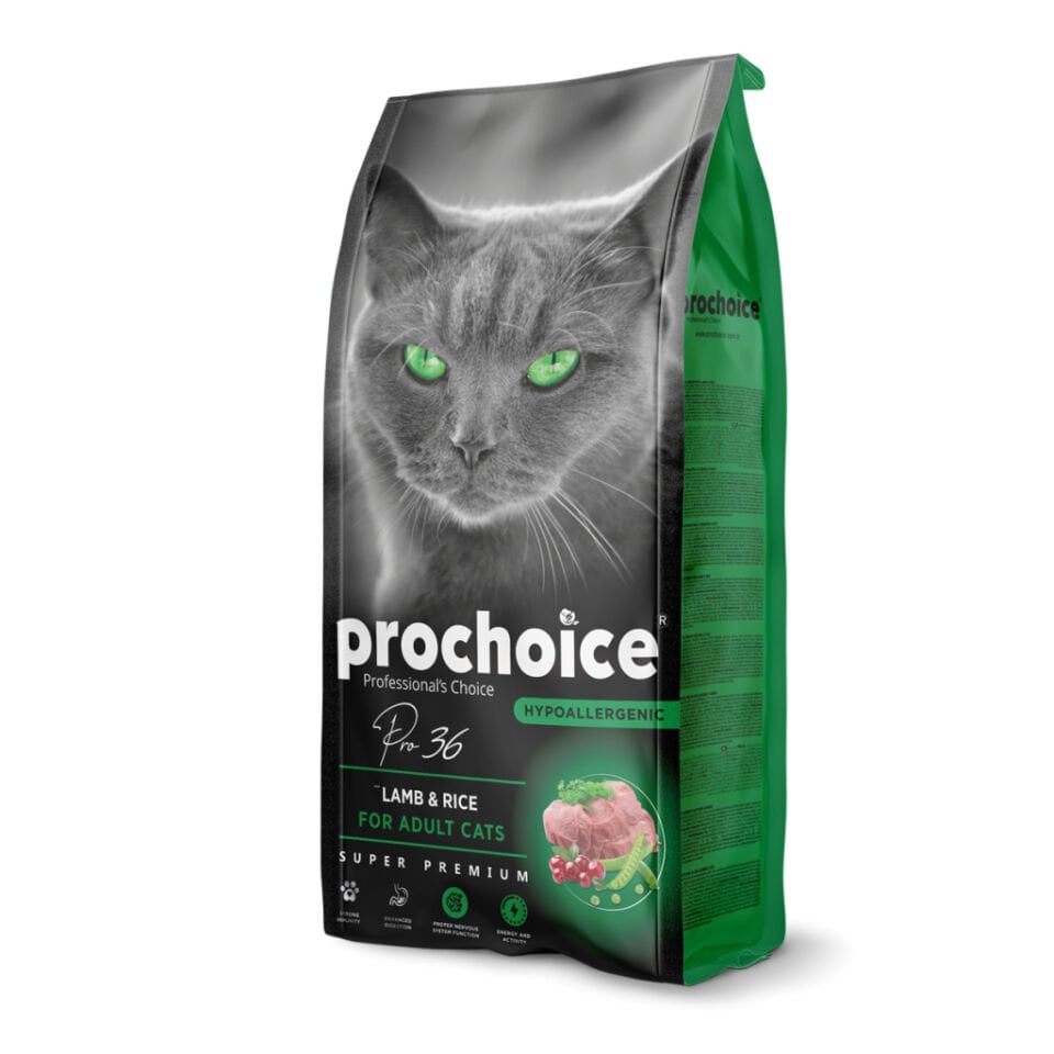 PRO CHOICE PRO 36 KUZU ETLI YETISKIN KEDI MAMASI 15 KG