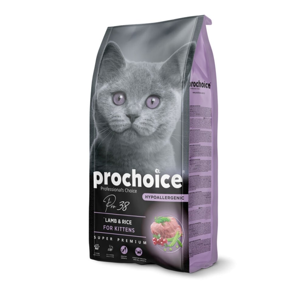 PRO CHOICE PRO 38 KUZULU VE PIRINÇLI YAVRU KEDI MAMASI 15 KG