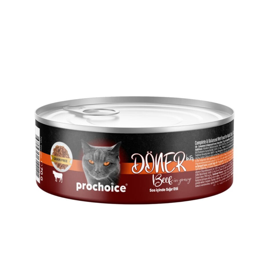 PROCHOICE DÖNER ADULT CAT BIFTEK  70 GR