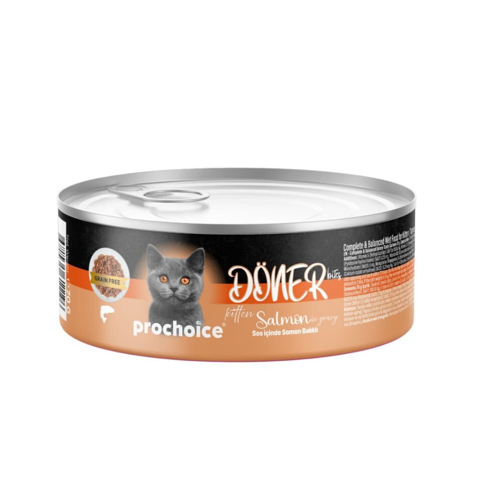 PROCHOICE SOMONLU DÖNER YAVRU KEDI KONSERVE 70 GR