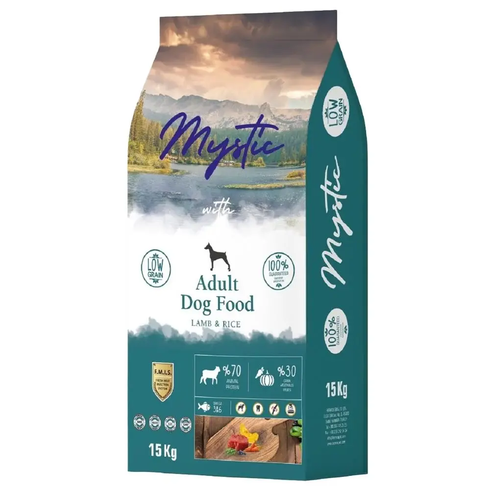 Mystic Az Tahıllı Kuzu Etli Yetişkin Köpek Maması 15 Kg