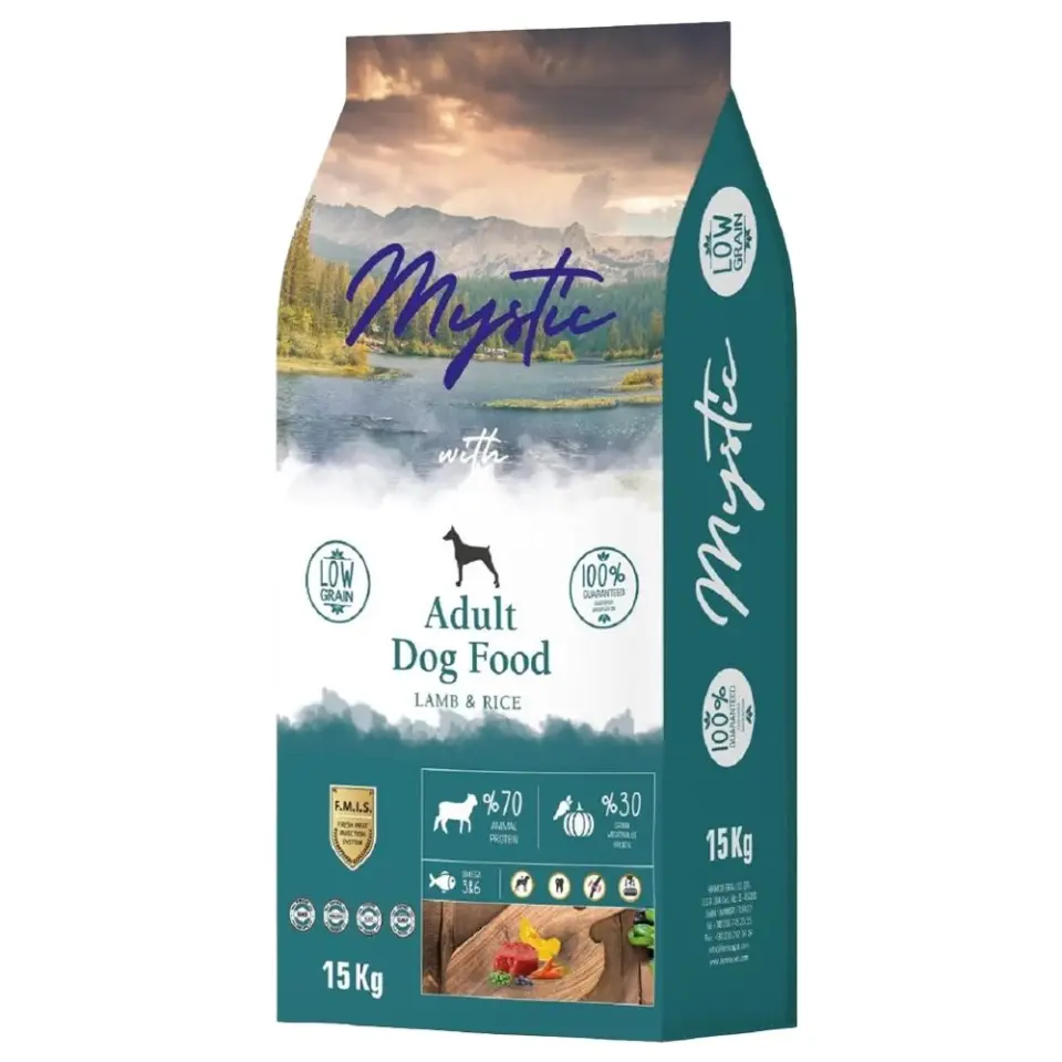 Mystic Az Tahıllı Kuzu Etli Yetişkin Köpek Maması 15 Kg