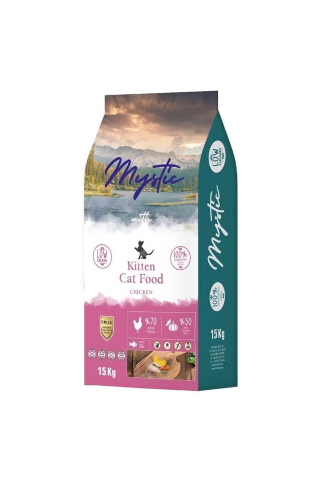 MYSTIC AZ TAHILLI TAVUK ETLI YAVRU KEDI MAMASI 15KG