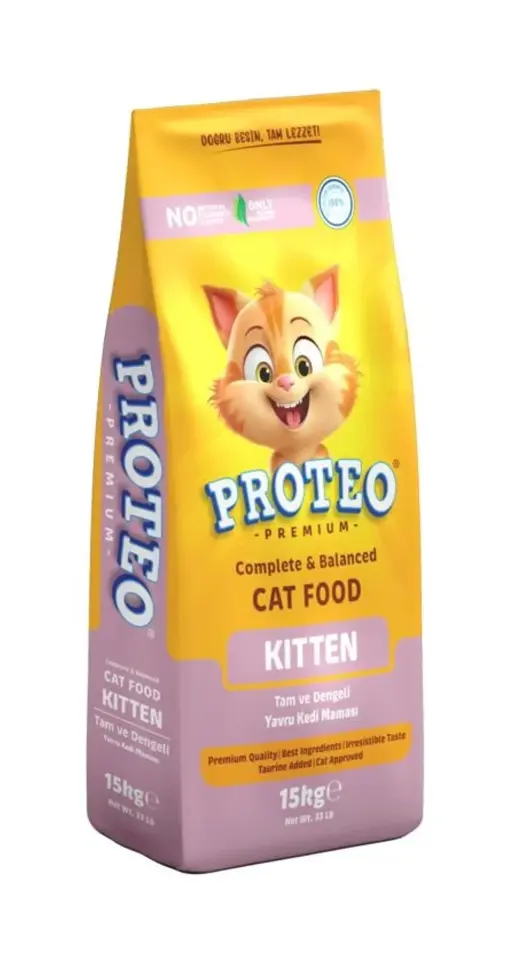 PROTEO PREMIUM TAVUKLU YAVRU KEDI MAMASI 15 KG