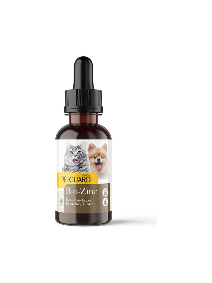 PETGUARD BIO-ZINC KEDI KÖPEK DAMLA 50 ML (DERİ,TÜY SAĞLIĞI)