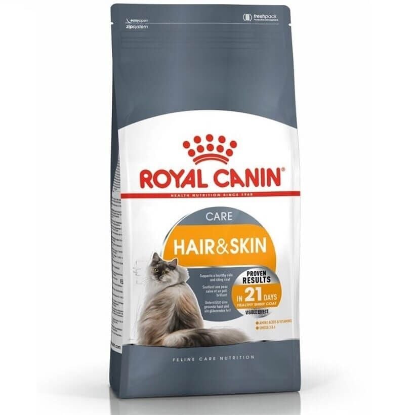 ROYAL CANİN HAİR SKİN HASSAS TÜYLÜ KEDİLER İÇİN MAMA 2 KG