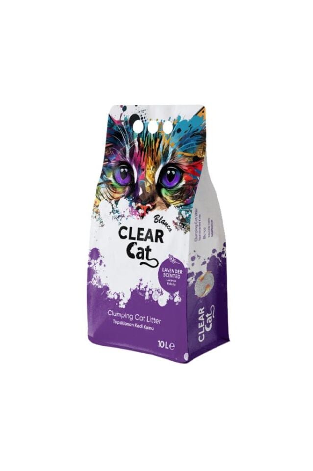 CLEARCAT BLANCO LAVANTA BENTONİT KEDİ KUMU 10 LT