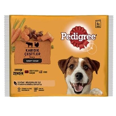 PEDİGREE POUCH 4 LÜ PAKET ETLİ  4X100G