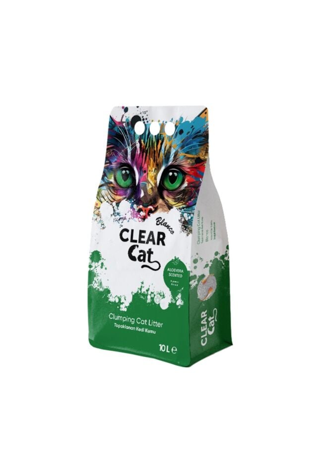 CLEARCAT BLANCO ALOEVERA BENTONİT KEDİ KUMU 10 LT