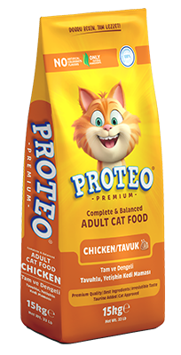 PROTEO PREMIUM TAVUKLU YETISKIN KEDI MAMASI 15 KG