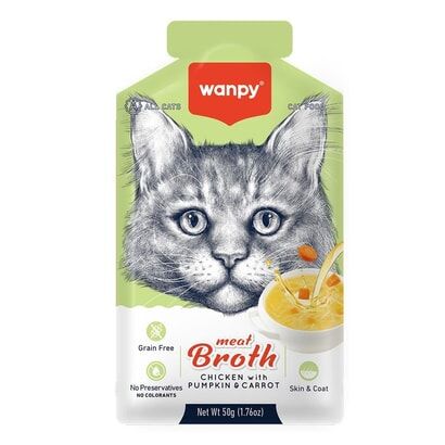 WANPY BAL KABAĞI HAVUÇLUTAVUKLU KEDİ ÇORBASI 50 GR