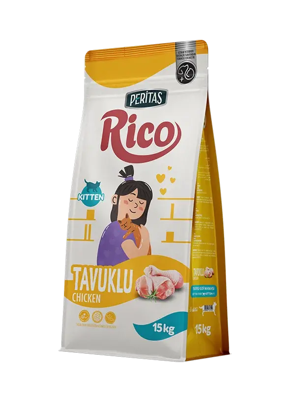 PERITAS RICO KITTEN TAVUKLU YAVRU KEDI MAMASI 15 KG
