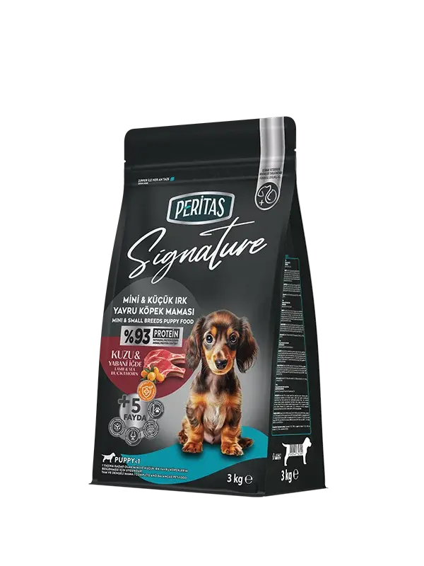 PERITAS SIGNATURE KUZU KÜÇÜK IRK YAVRU KÖPEK MAMASI 3 KG