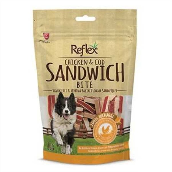 REFLEX TAVUKLU BALIKLI ÇUBUK SANDVIÇ KÖPEK ÖDÜLÜ 80 GR