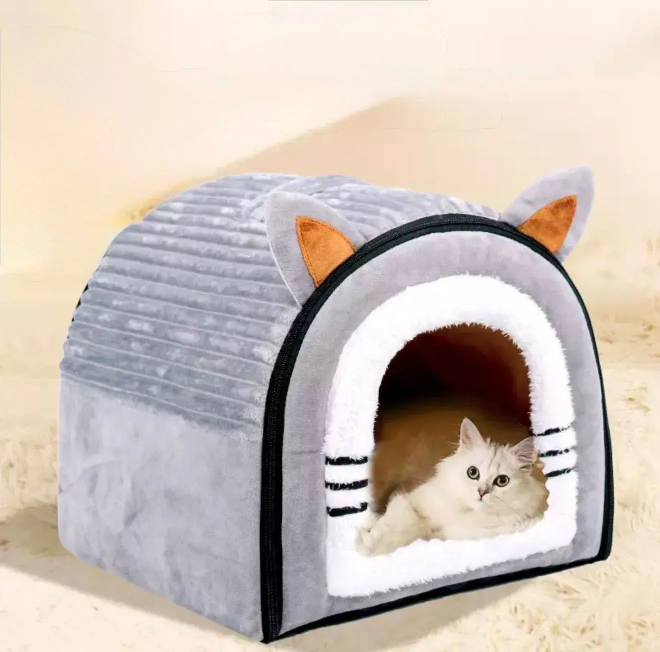KEDİ FİGÜRLÜ EVCİL HAYVAN EVİ 38-36-34