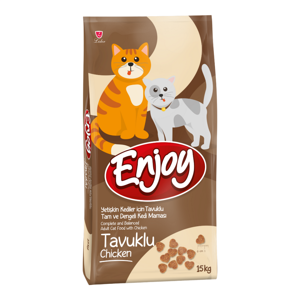 ENJOY TAVUK ETLI YETISKIN KEDI MAMASI 15 KG