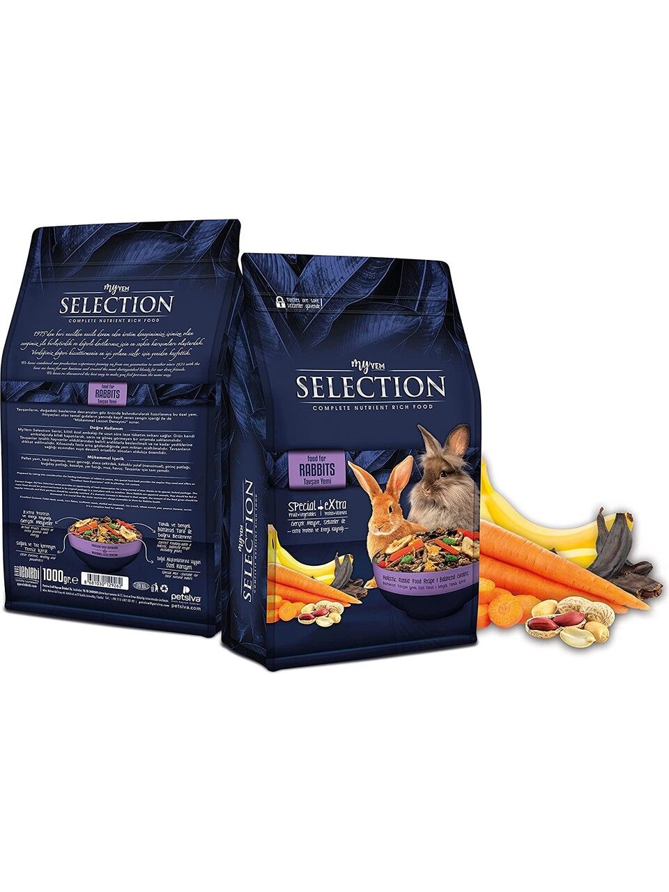 SELECTION KURU SEBZE VE MEYVELI TAKVIYELI TAVŞAN YEMI 750 GR