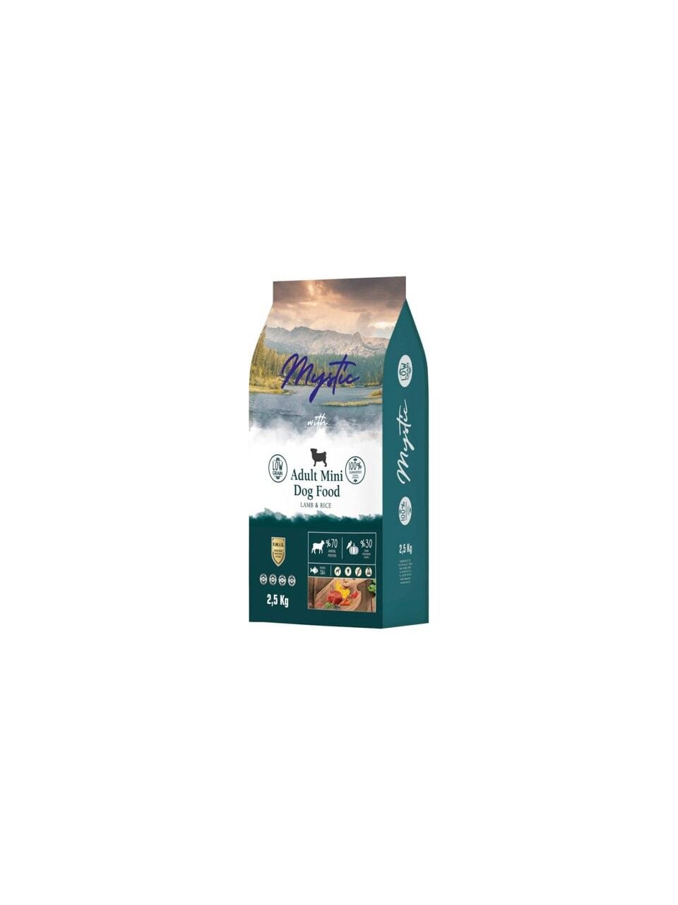 MYSTİC KUZU ETLİ AZ TAHILLI KÜÇÜK IRK YETİŞKİN KÖPEK MAMASI 2.5 KG