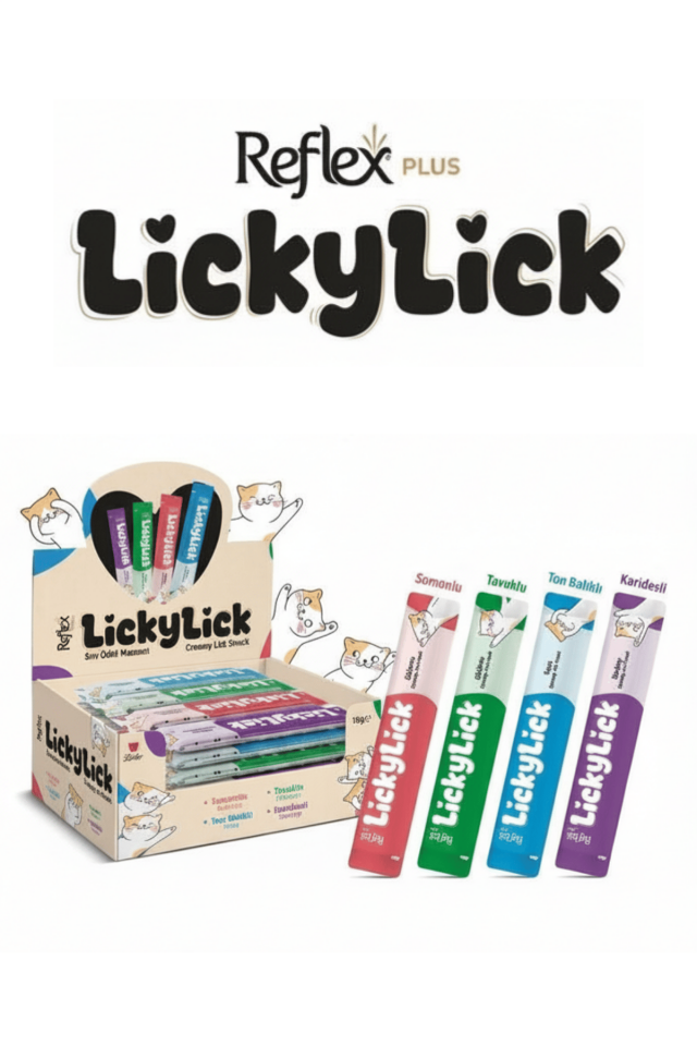 Reflex Plus Licky Lick Sıvı Kedi Ödül Maması 15 gr TEKLİ
