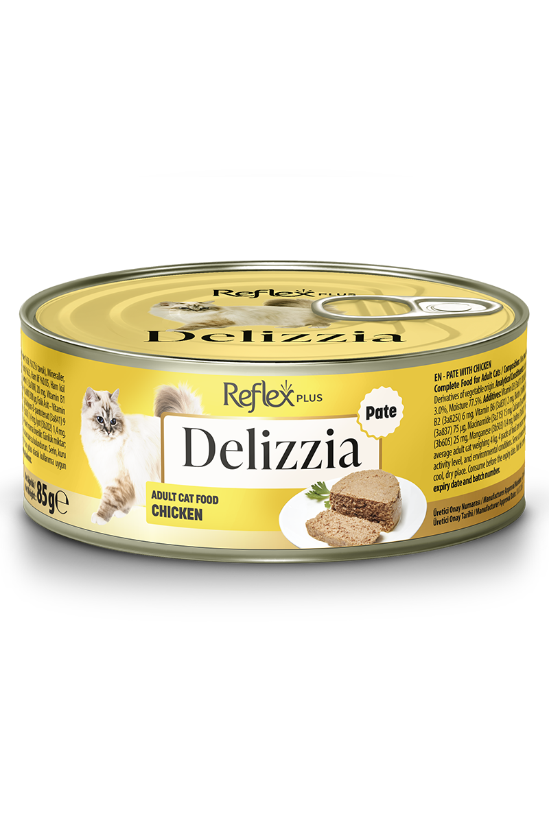 REFLEX PLUS DELIZZIA PATE TAVUK ETLİ KEDI KONSERVESI 85 GR