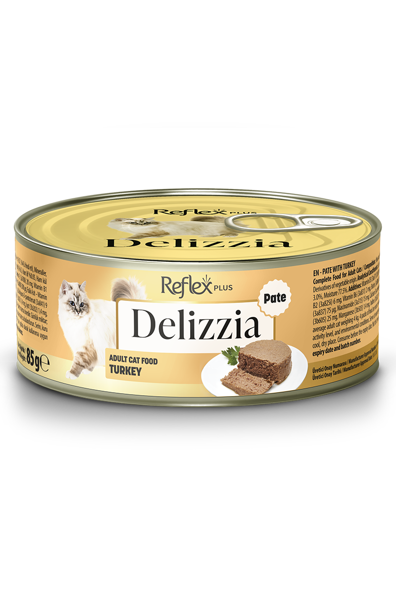 REFLEX PLUS DELIZZIA PATE HINDI KEDI KONSERVESI 85 GR