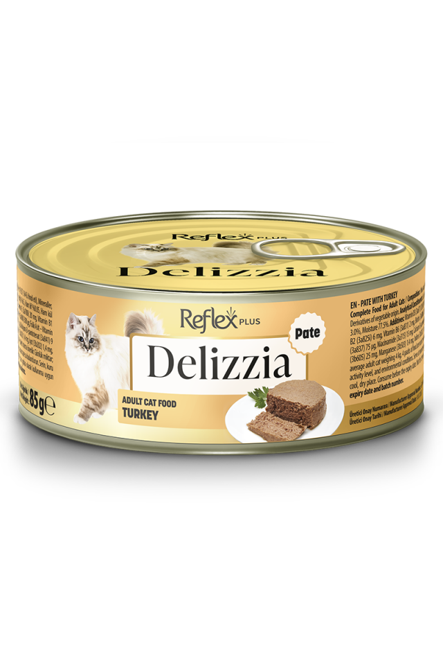 REFLEX PLUS DELIZZIA PATE HINDI KEDI KONSERVESI 85 GR