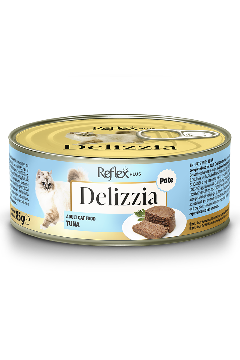 REFLEX PLUS DELIZZIA PATE TON BALIKLI KEDI KONSERVESI 85 GR