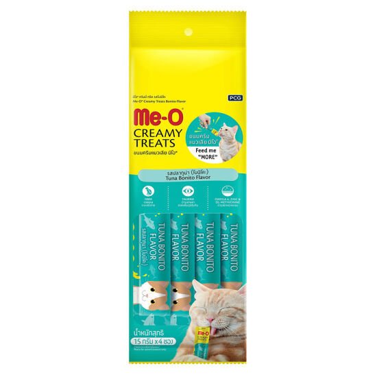 Me-O Creamy Treats Kurutulmuş Ton Balığı Ek Besin ve Kedi Ödülü 60 Gr ( 4 x 15 Gr )