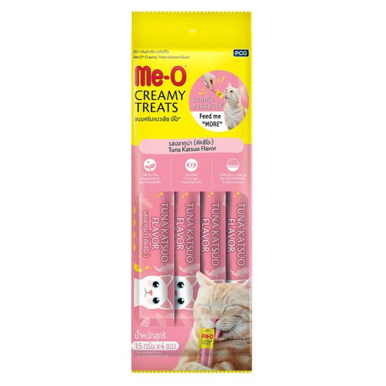 Me-O Creamy Treats Orkinos Balığı Tuna Ek Besin ve Kedi Ödülü 60 Gr ( 4 x 15 Gr )