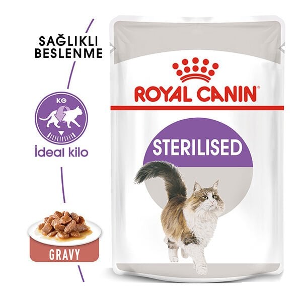 ROYAL CANIN STERILISED SOSLU KISIRLASTIRILMIS KEDI YAŞ MAMA POUCH 85 GR