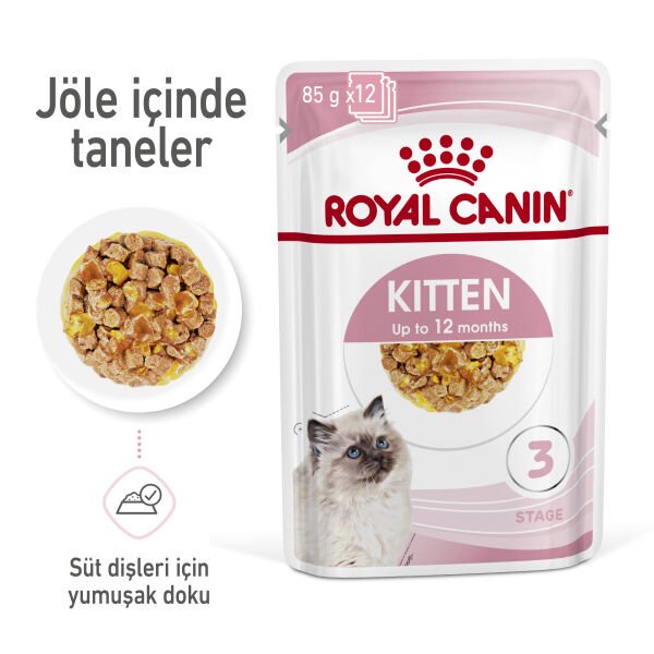 ROYAL CANIN KITTEN JELLY YAVRU KEDI YAŞ MAMA POUCH 85 GR