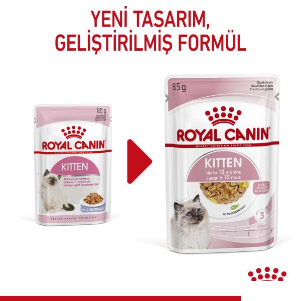 ROYAL CANIN KITTEN JELLY YAVRU KEDI YAŞ MAMA POUCH 85 GR