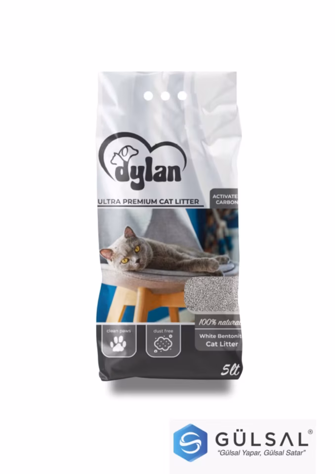 DYLAN AKTIF KARBON KEDI KUMU 5 LT